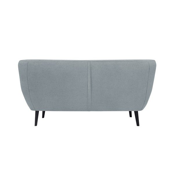 Canapea cu 2 locuri și picioare maro Mazzini Sofas Piemont, albastru deschis-image-1