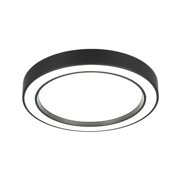 Plafonieră neagră-albă LED ø 40 cm Arco – Reality