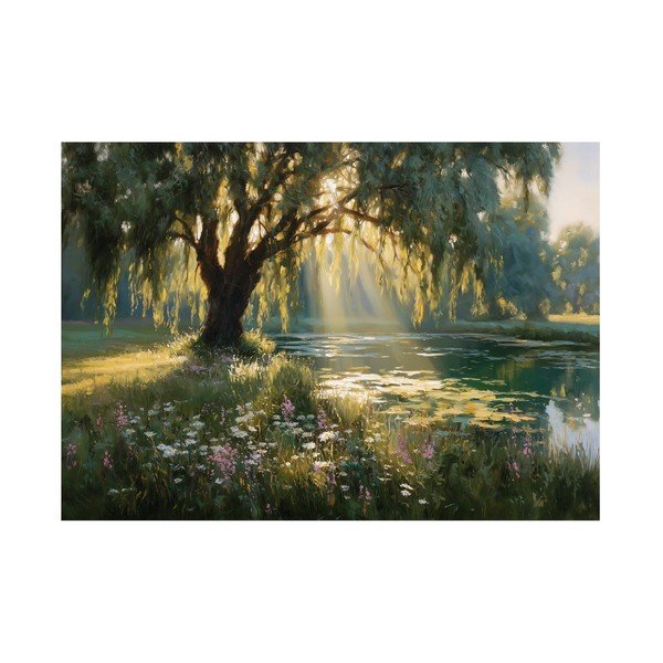 Tablou 113x85 cm Sunlit Willow – Styler