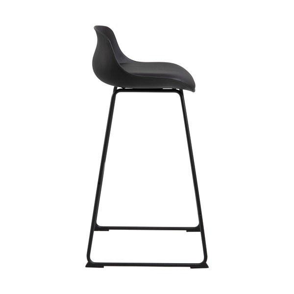 Scaun de bar negru (înălțime șezut 76 cm) Tina – Actona-image-4