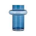 Vază din sticlă Lyngby Glas Tube, înălțime 20 cm, albastru închis
