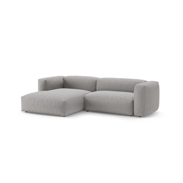 Colțar modular gri extensibil (cu colț pe partea stângă/cu șezlong) – Micadoni -image-4