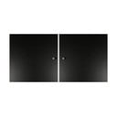 Ușă neagră pentru sistemul de rafturi modulare 2 buc 32x33 cm Mistral Kubus - Hammel Furniture