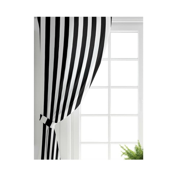 Draperii negre-albe 2 buc. 140x260 cm – Mila Home-image-3