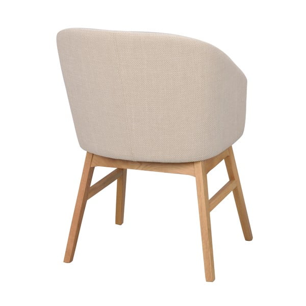 Set de scaune de sufragerie bej 2 buc. tapițat Windham – Rowico-image-4