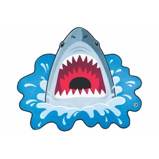 Pătură pentru plajă Big Mouth Inc. Shark, ⌀ 152 cm, formă rechin