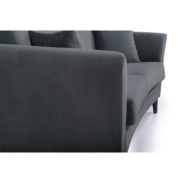 Canapea gri   din catifea 165 cm Eden - Scandic-image-1
