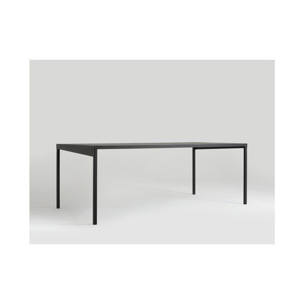 Masă dining metalică Custom Form Obroos, 200 x 100 cm, negru-image-3