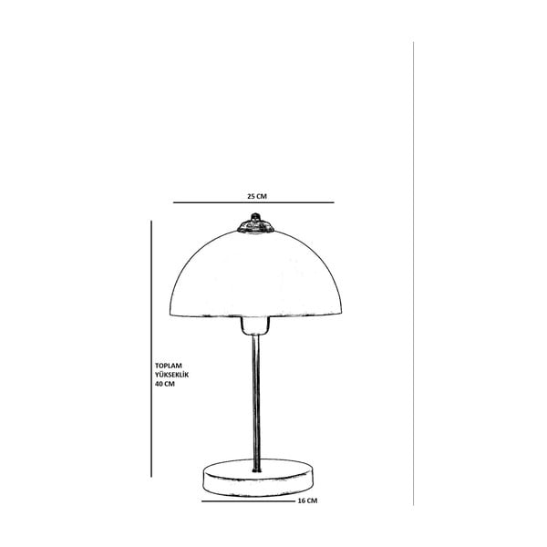 Veioză aurie cu abajur din metal (înălțime 40 cm) Lungo – Opviq lights-image-3