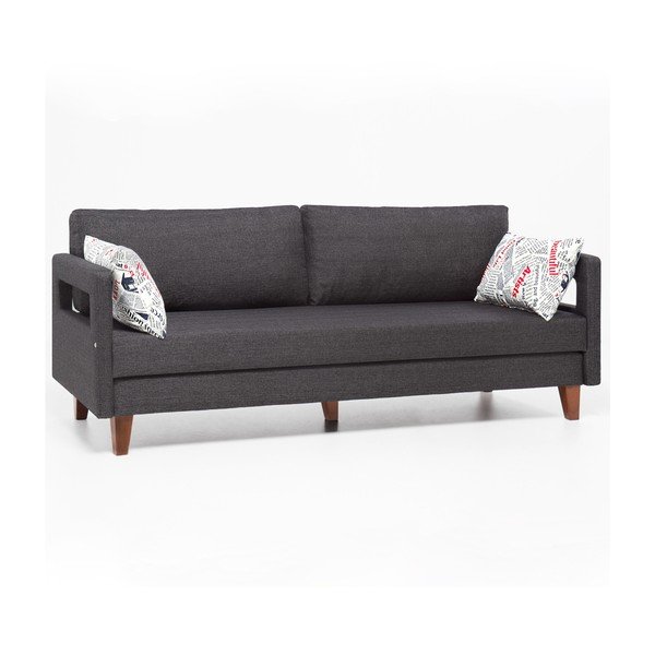 Canapea extensibilă Balcab Home Hannah Pattern, gri-image-1