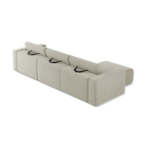 Colțar modular bej (cu colț pe partea stângă) Kalea – Makamii-image-4