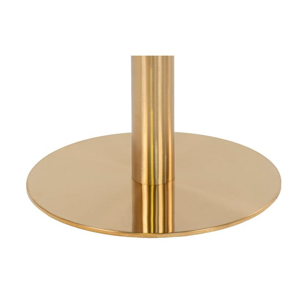 Masă de dining rotundă cu blat cu aspect de marmură ø 110 cm Bolzano – House Nordic-image-3