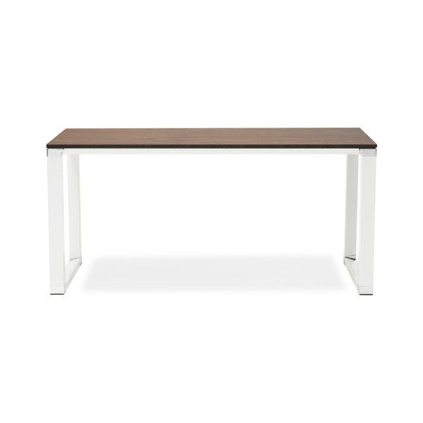 Birou cu blat cu aspect de lemn de nuc Kokoon Warner, natural-alb-image-1