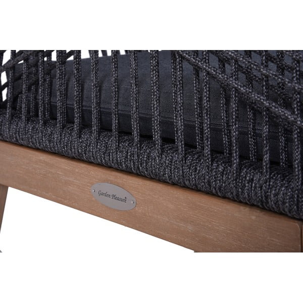 Scaun de grădină gri din lemn masiv Pomona – Garden Pleasure-image-3