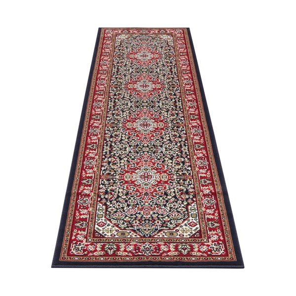 Traversă Nouristan Skazar Isfahan, 80 x 250 cm, roșu - albastru-image-2