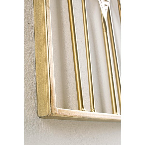 Decorațiune de perete din metal 52,5x95 cm Adhira – Bizzotto-image-4