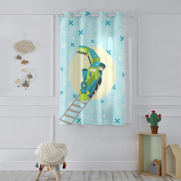Draperie pentru copii Happynois Train Curtain, 180 x 135 cm-image-1