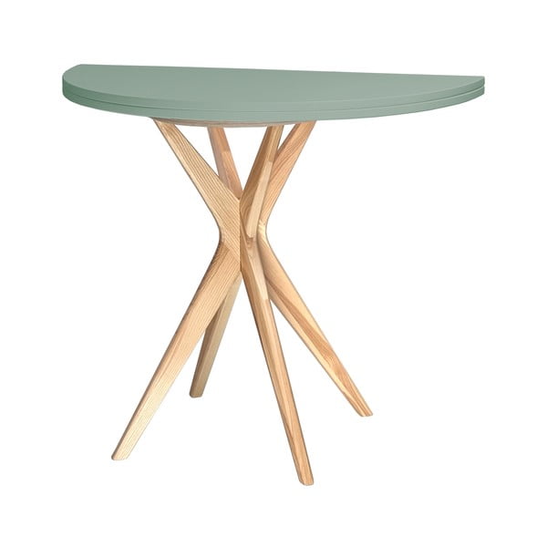 Masă de dining rotundă extensibilă 45x90 cm Jubi – Ragaba