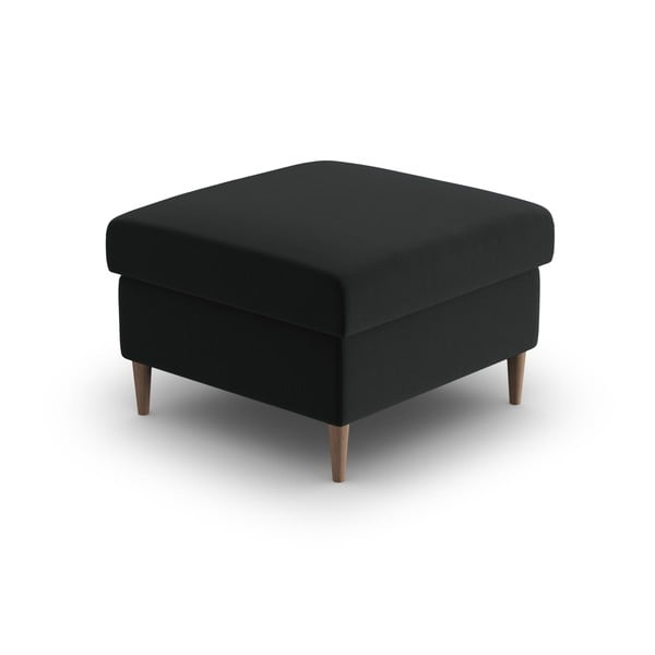 Taburet negru cu tapițerie din catifea Kyoto – Cosmopolitan Design-image-2