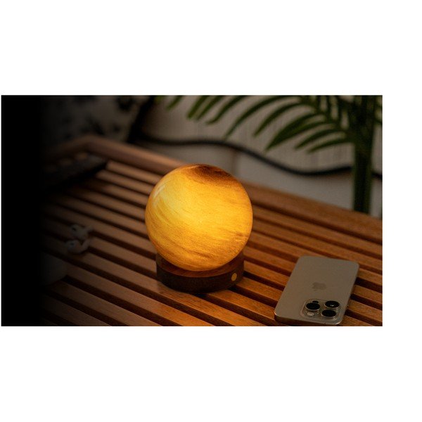 Decorațiune luminoasă maro închis cu USB ø 8 cm Sand Storm – Gingko-image-2