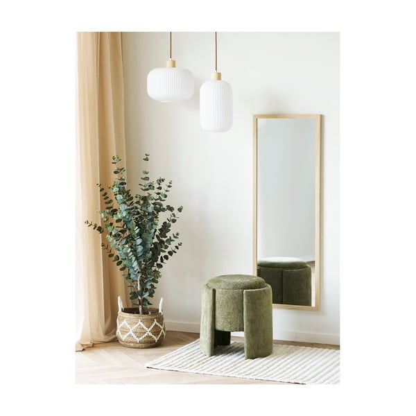 Taburet kaki cu tapițerie din chenille Walsdorf – House Nordic-image-1