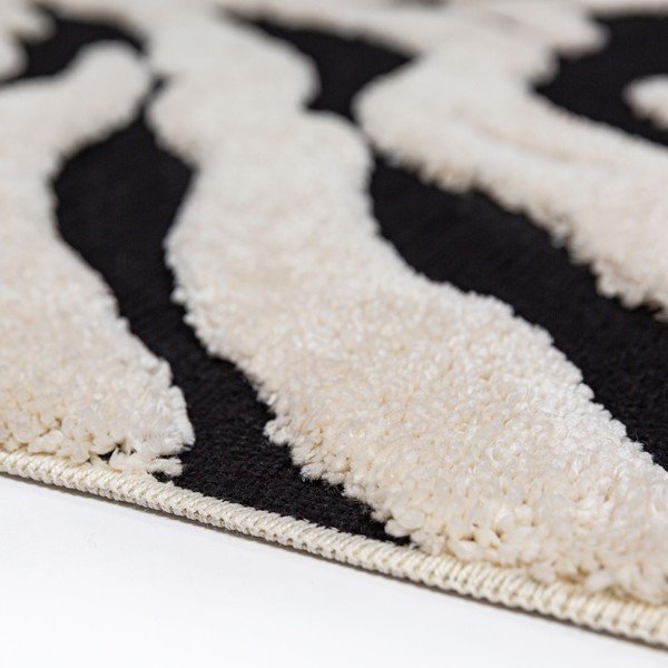 Covor alb-negru 200x300 cm Esra Zebra – Flair Rugs-image-3