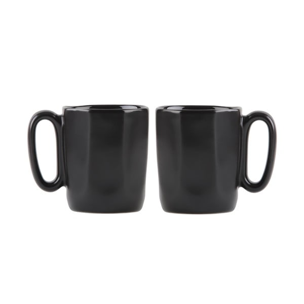 Căni negre 2 buc. pentru espresso din gresie 80 ml Fuori – Vialli Design
