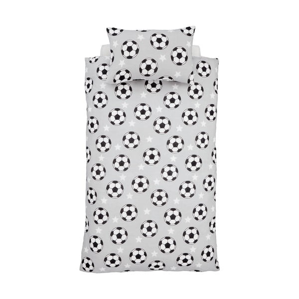 Lenjerie de pat pentru copii din flanelă pentru pătuț 120x150 cm Football Stars – Catherine Lansfield-image-2