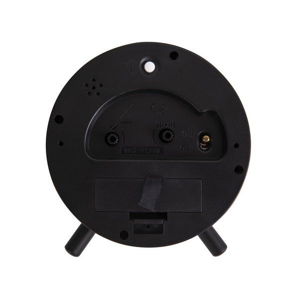 Ceas deșteptător din metal Karlsson Index, ø 11 cm, negru-image-3