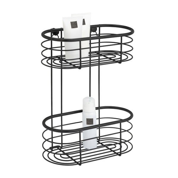 Raft de duș Wenko Trestina, 26 x 35 cm, negru-image-1