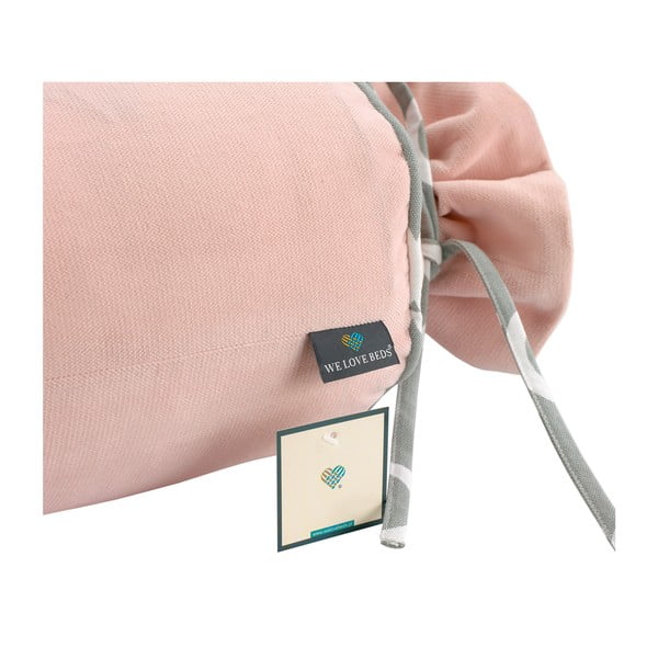 Față de pernă WeLoveBeds Rose Quarz Candy, ⌀ 20 x 58 cm, roz-image-3