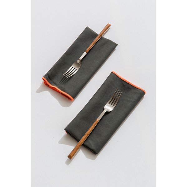 Șervețele din in 4 buc. Contrast Edge – Really Nice Things-image-2