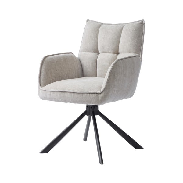 Set de scaune de sufragerie crem 2 buc. tapițat Marilla – Unique Furniture