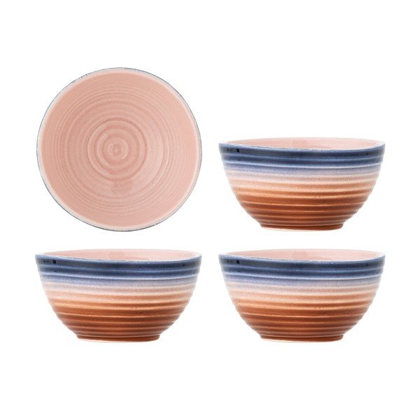 Boluri mici albastre/portocalii 4 buc. pentru supă din ceramică 350 ml Tatum – Bloomingville