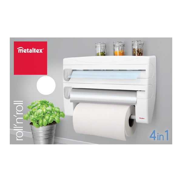 Suport pentru prosoapele de bucătărie și alte accesorii Metaltex, lungime 38 cm-image-1