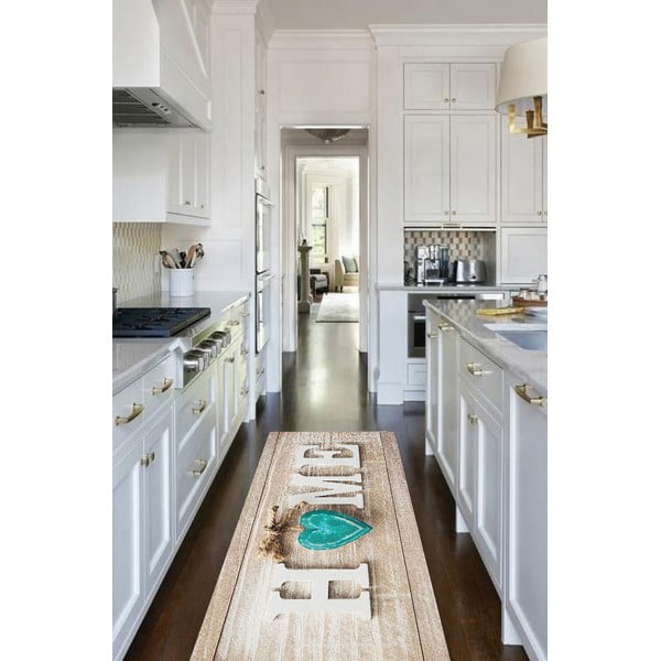 Covor tip traversă maro deschis lavabil 80x200 cm Home – Oyo Concept