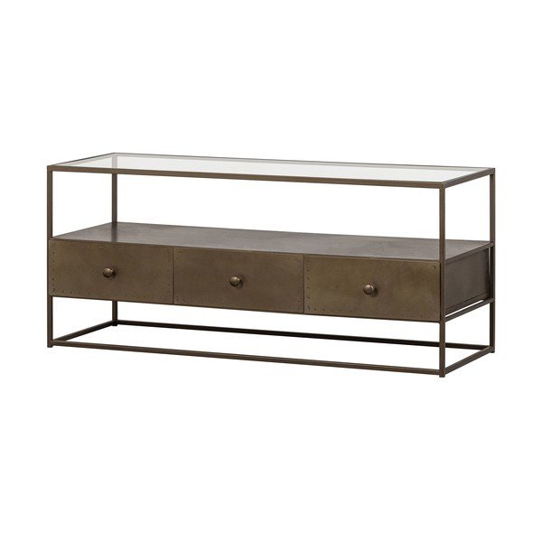 Comodă TV aurie din metal 115x50 cm Depart – BePureHome-image-2
