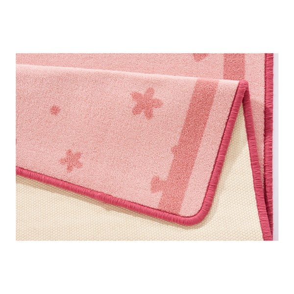 Covor pentru copii Zala Living Stars&Hearts, 100 x 140 cm, roz-image-3