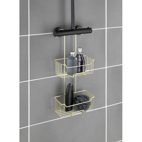 Raft pentru baie auriu suspendat din oțel inoxidabil Milo – Wenko-image-3