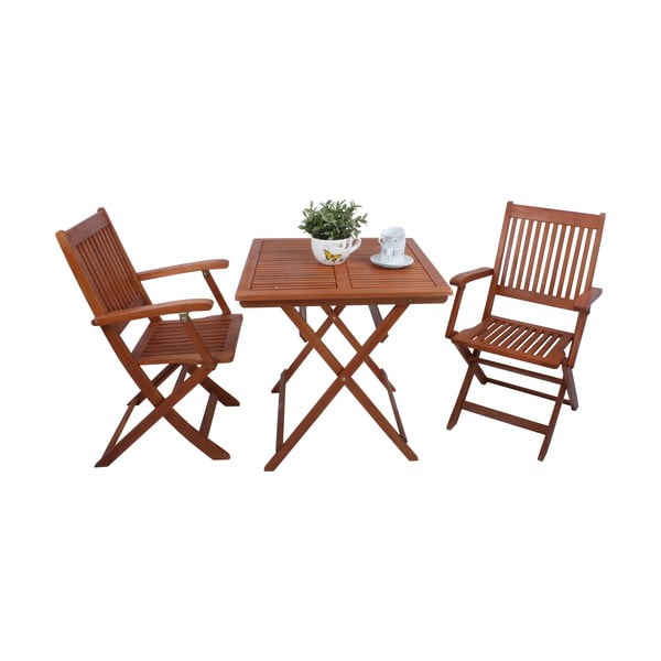 Set de dining pentru grădină în culoare naturală pentru două persoane Seattle – Garden Pleasure-image-3