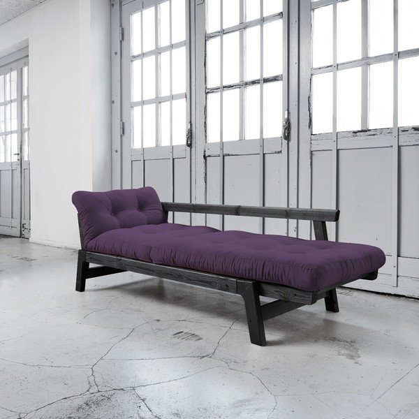 Canapea extensibilă Karup Step Black/Purple-image-3