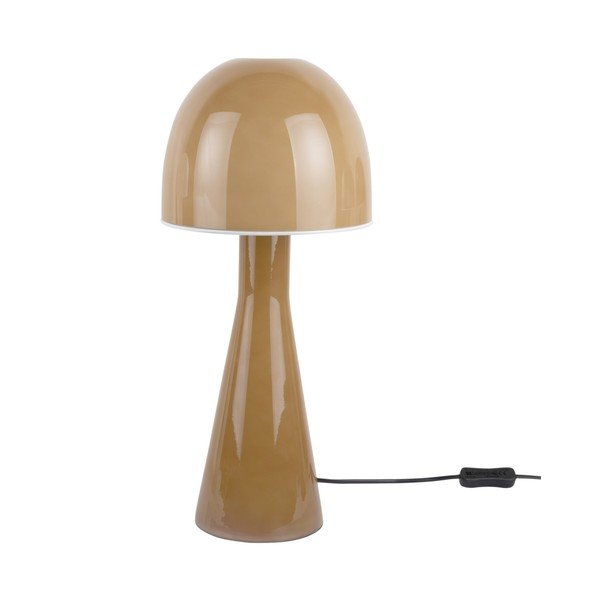 Veioză galben ocru cu abajur din sticlă (înălțime 45 cm) Bombin – Leitmotiv