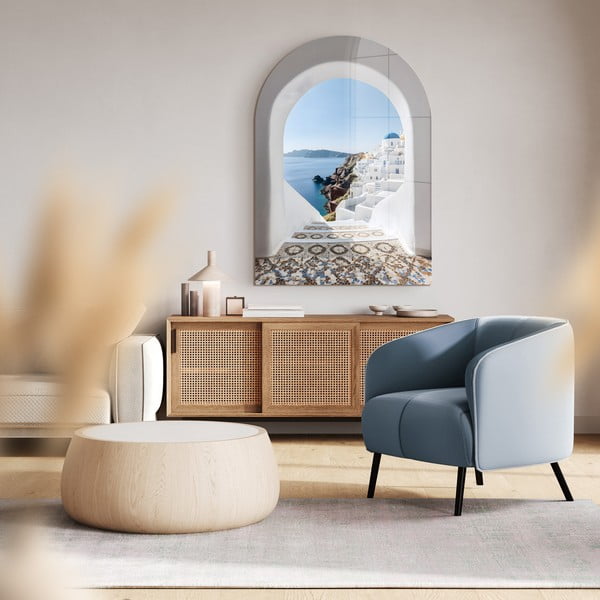 Tablou din sticlă 70x100 cm Oia – Styler-image-1