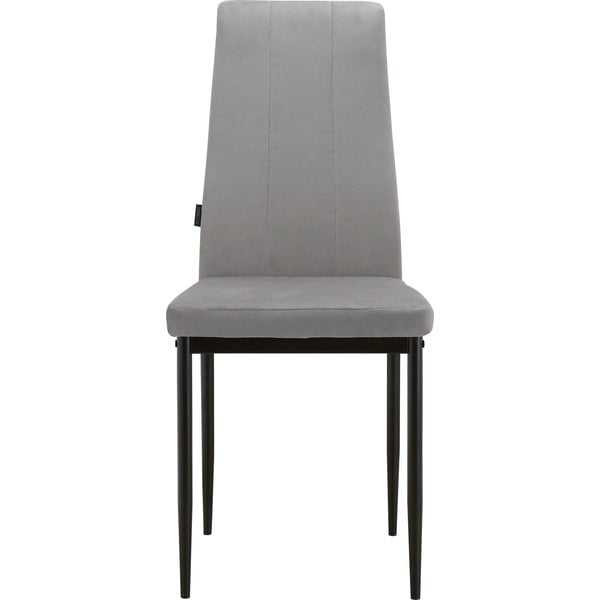 Scaune de dining gri 2 buc. din catifea Kelly – Støraa-image-1