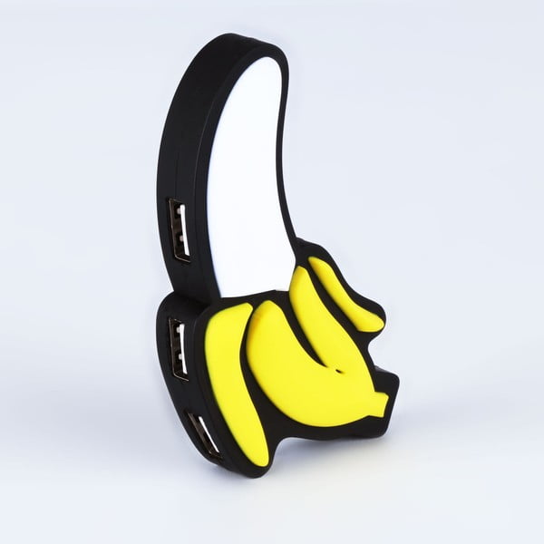 Hub USB cu 4 porturi Just Mustard Banana