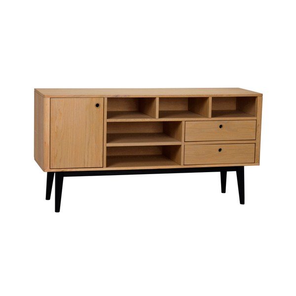Comodă Rowico Vienna, lungime 150 cm, culoarea lemnului-negru