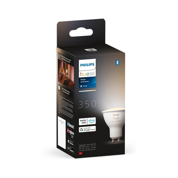 Bec smart LED GU10, 4 W White ambiance – Philips Hue-image-1