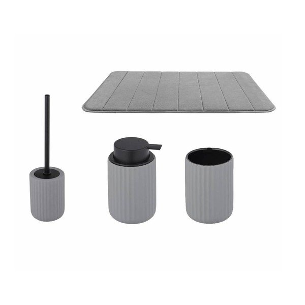 Set de accesorii de baie gri Belluno – Wenko