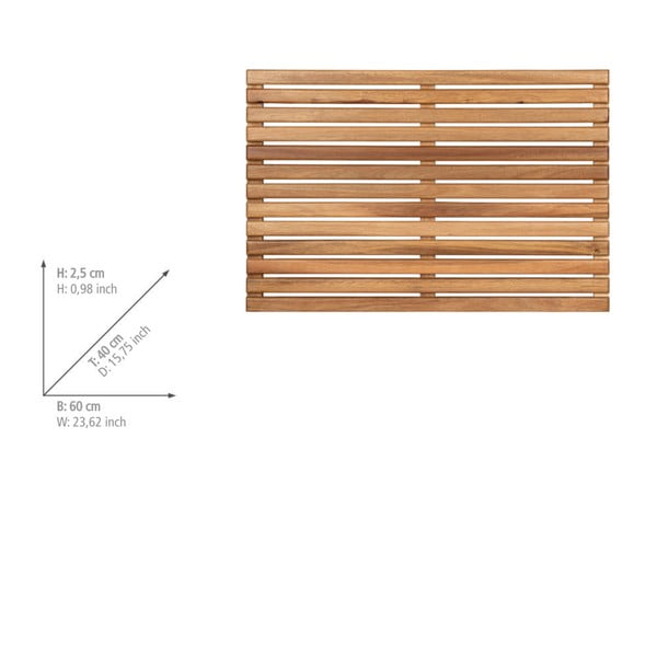 Covoraș de baie în culoare naturală din lemn 40x60 cm Acacia – Wenko-image-4