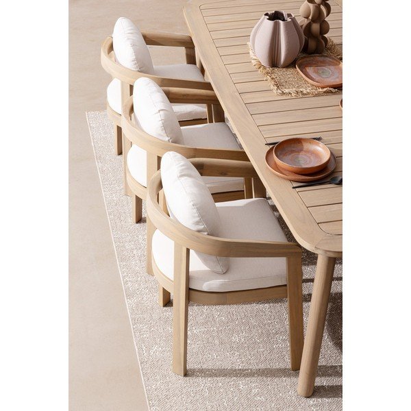 Scaun de grădină în culoare naturală din lemn masiv Pablo – Bizzotto-image-1